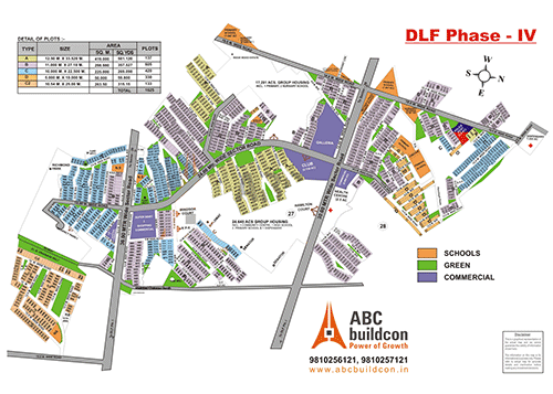 DLF Phase 4 Map